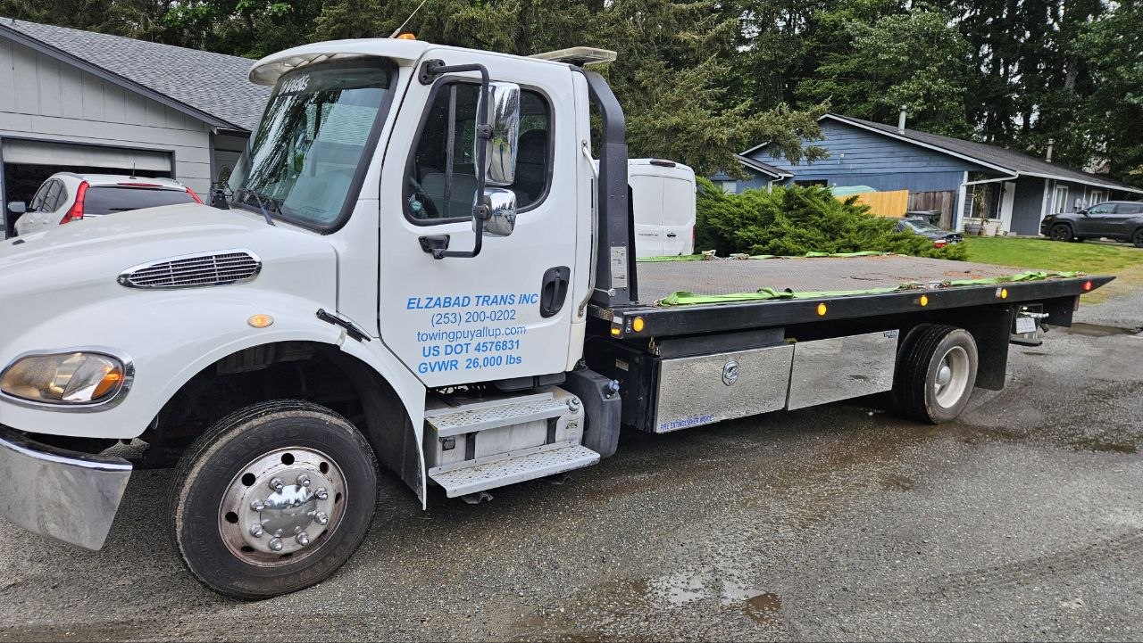 Elzabad Trans Inc tow truck — Puyallup WA